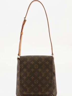 Louis Vuitton Musette Salsa Shoulder/Crossbody-Monogram Canvas w/Vachetta Strap